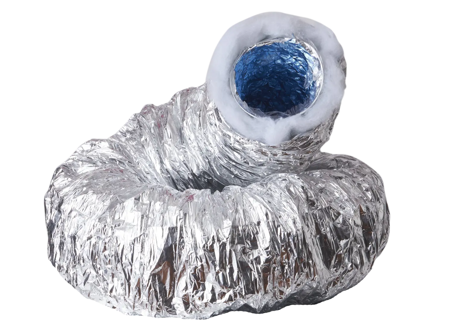 Alumínium szigetelt 100-as flexibilis légcsatorna, afónikus és antibakteriális (10m)