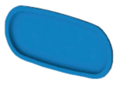 Zárósapka ovális  csatlakozásokhoz (5 db)